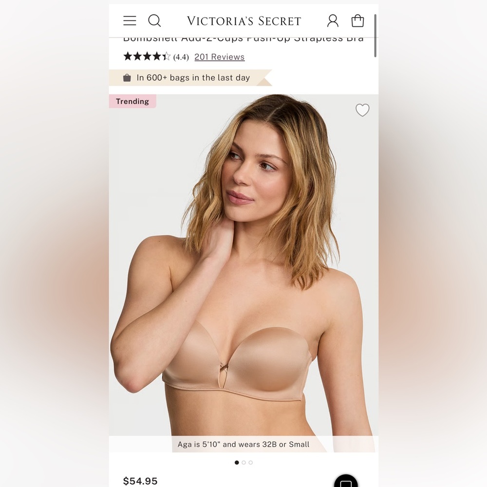 NWT Bombshell Bra 34D